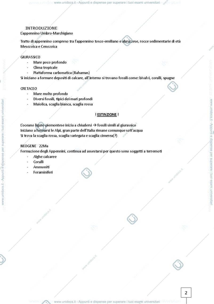 Anteprima pagina 2 — Appunti Paleontologia - Laboratorio