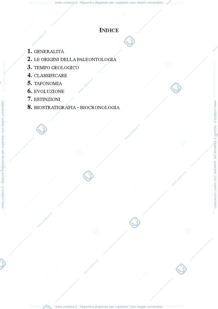 Anteprima pagina 2 — Appunti Paleontologia - Teoria