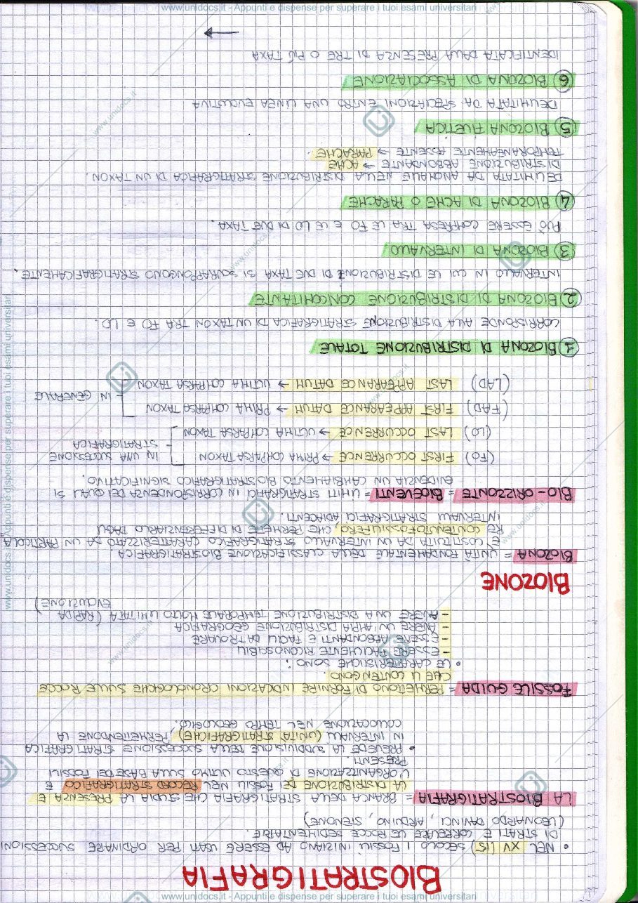 Anteprima pagina 2 — Biostratigrafia, Biocronologia, Tempo Geologico