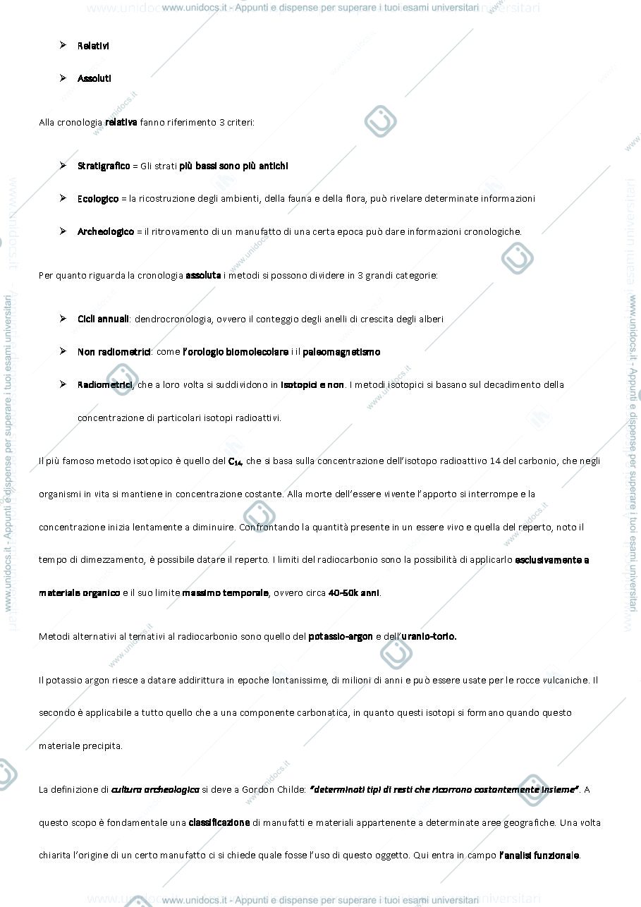 Anteprima pagina 3 — Appunti paletnologia