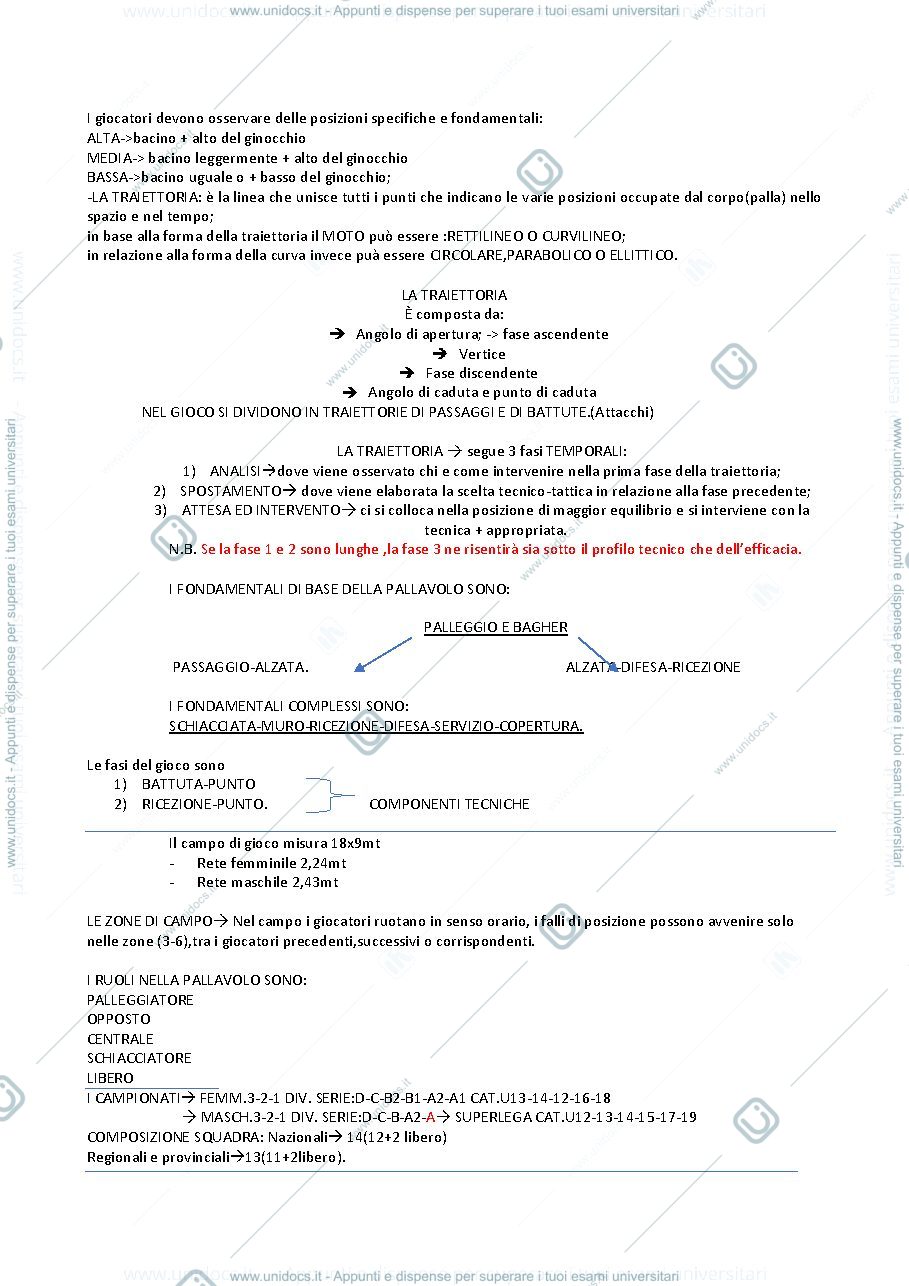 Anteprima pagina 2 — appunti (slide e lezione) pallavolo