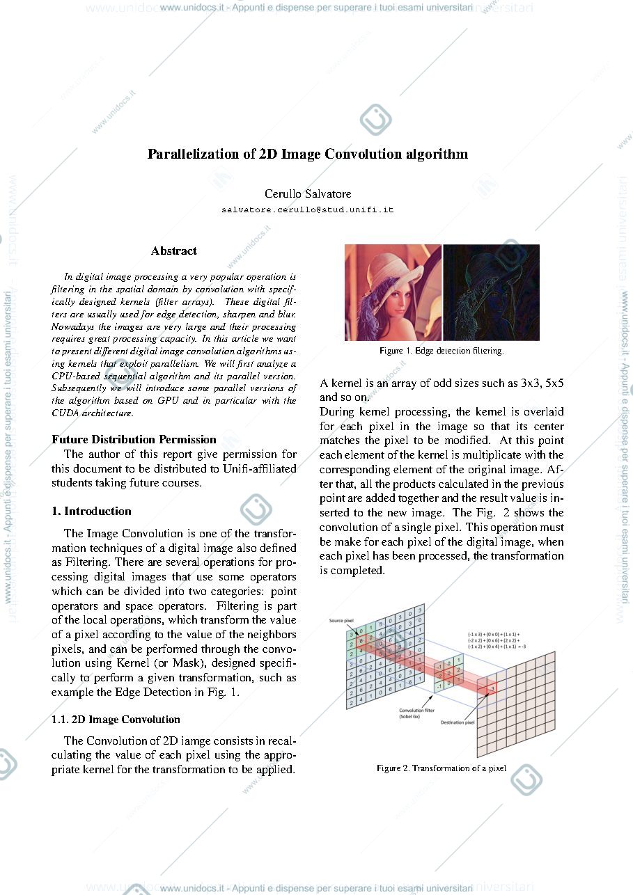 Anteprima pagina 1 — Image Convolution