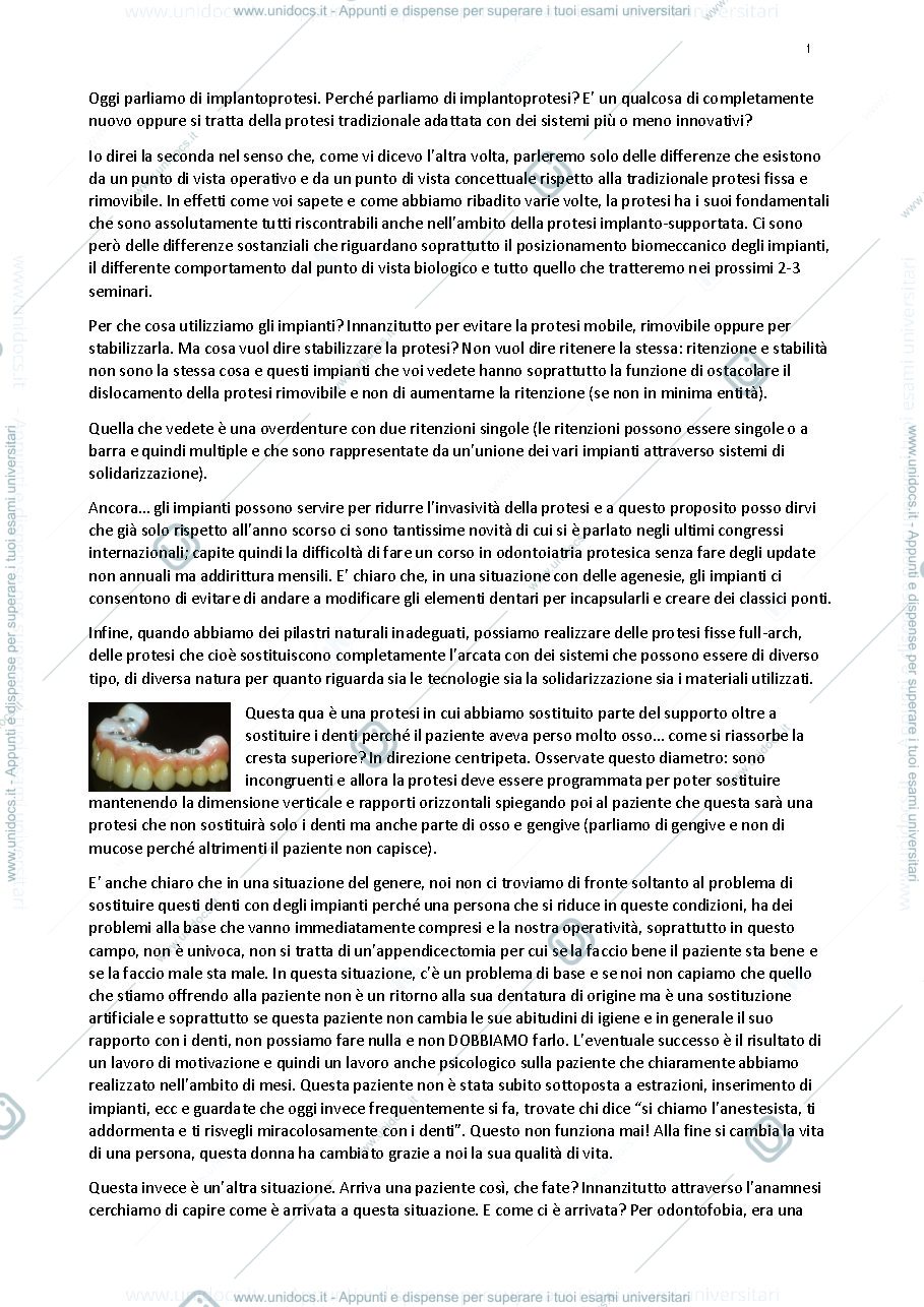 Anteprima pagina 1 — Implantoprotesi