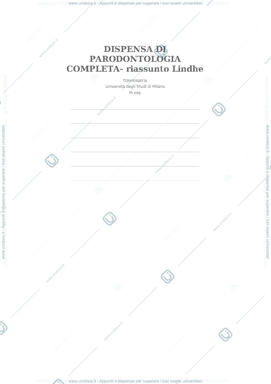 Anteprima pagina 1 — Parodontologia
