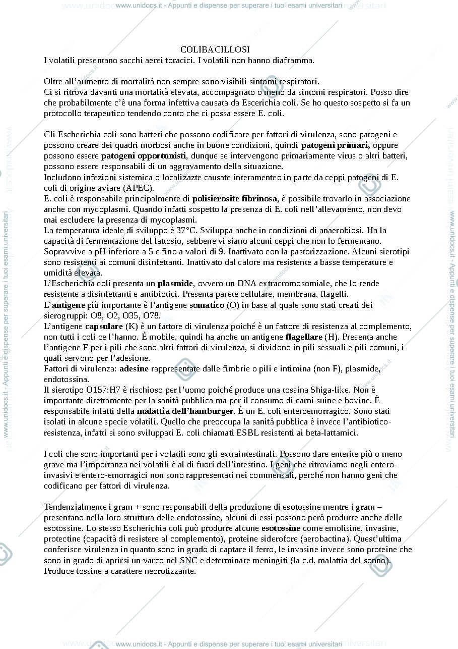 Anteprima pagina 1 — Patologia aviare