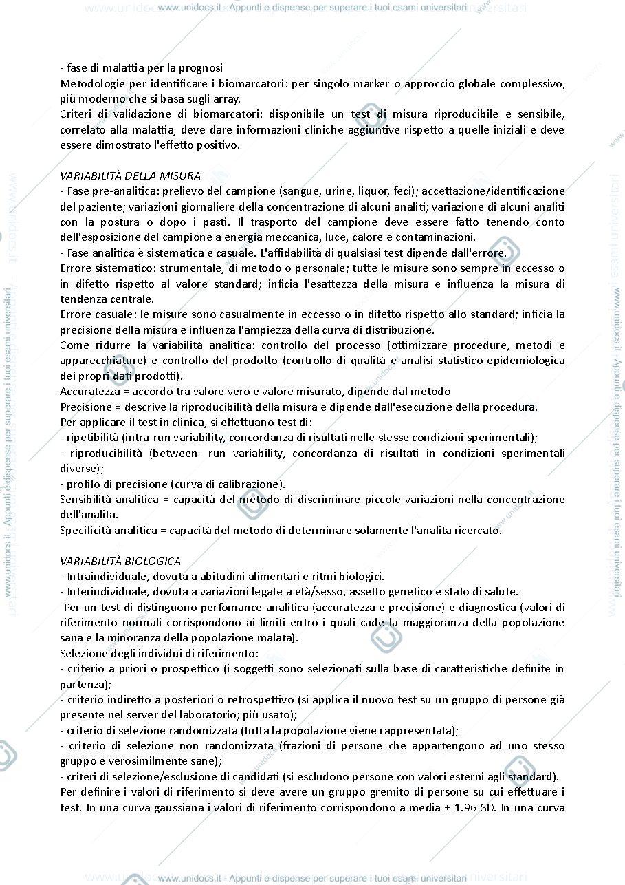Anteprima pagina 5 — Patologia clinica sbobinature 