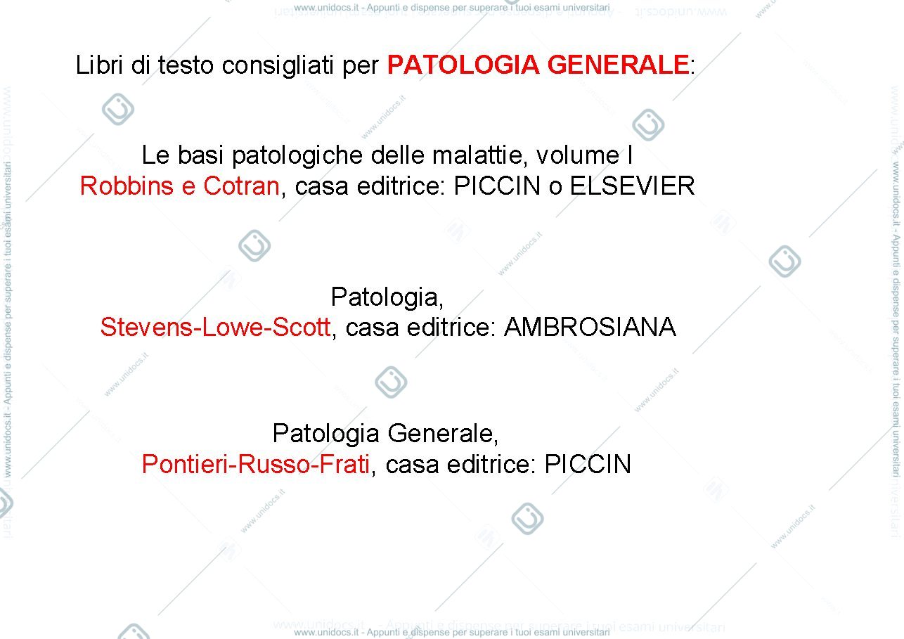 Anteprima pagina 2 — Patologia generale 1