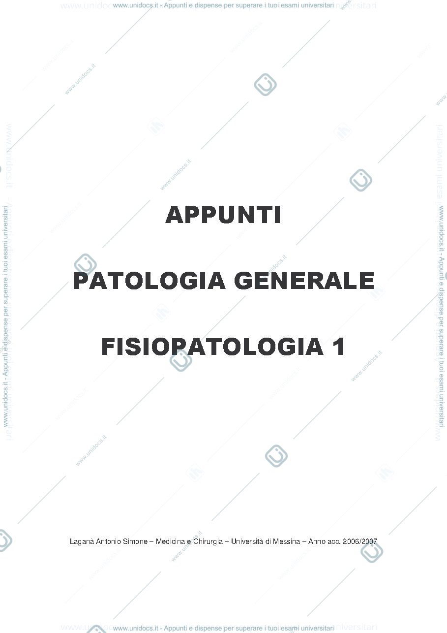 Anteprima pagina 1 — Compendio di patologia