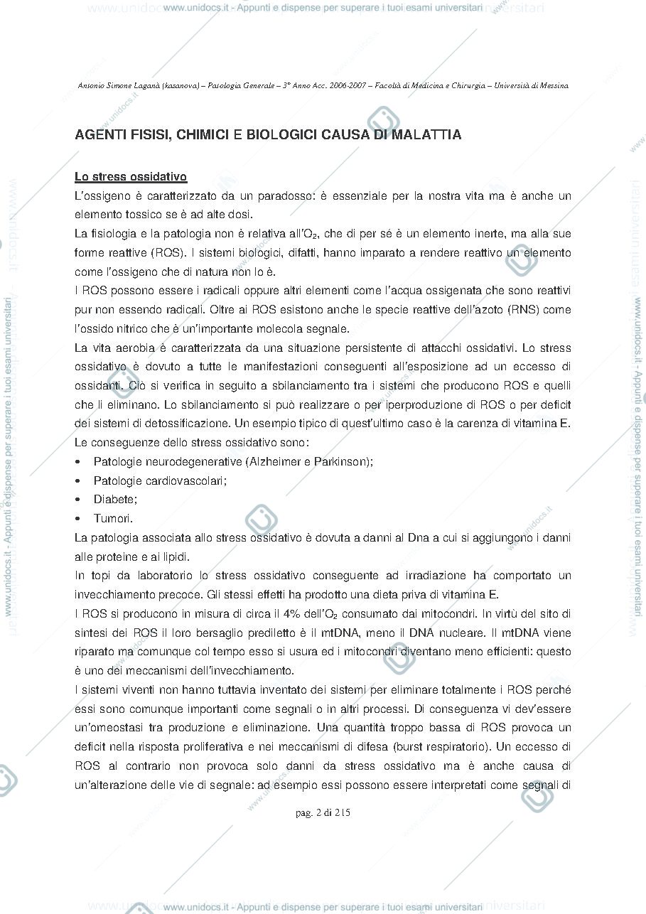 Anteprima pagina 3 — Compendio di patologia