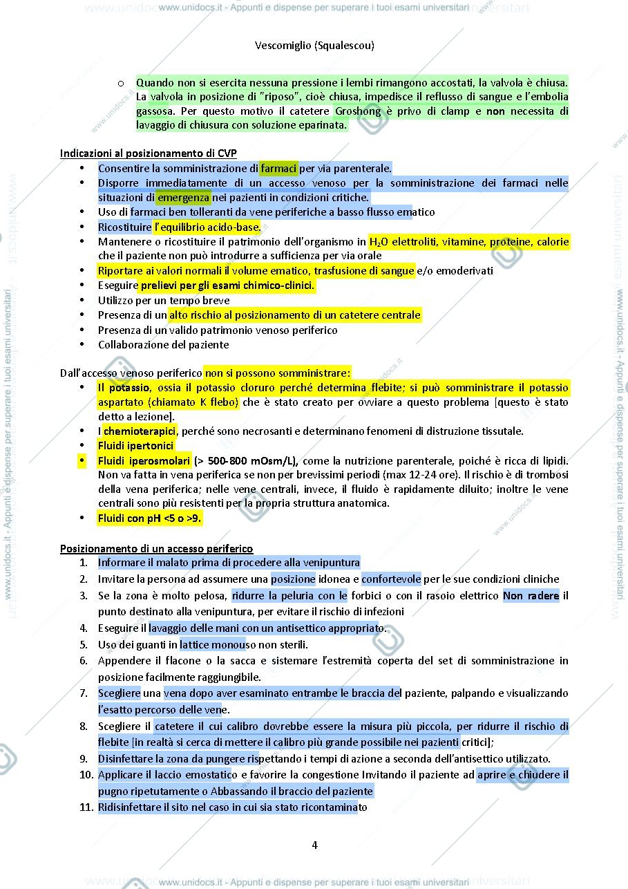 Anteprima pagina 2 — Accessi venosi periferici e altro