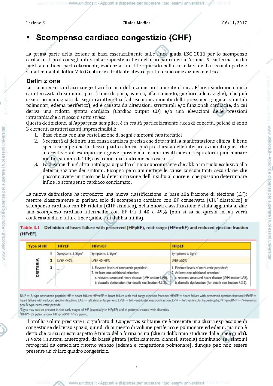 Anteprima pagina 1 — Scompenso cardiaco