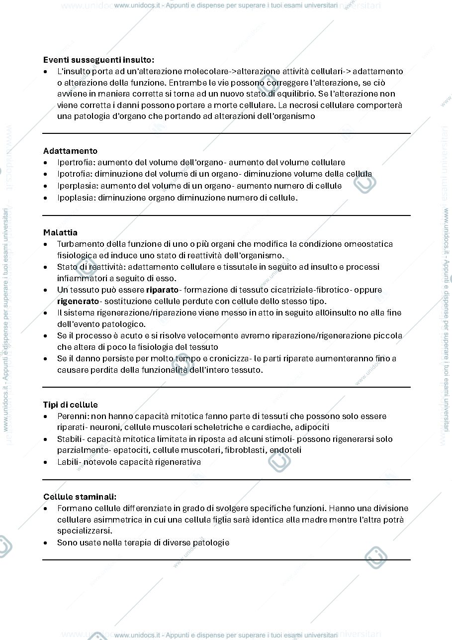 Anteprima pagina 2 — Appunti integrati di Patologia generale
