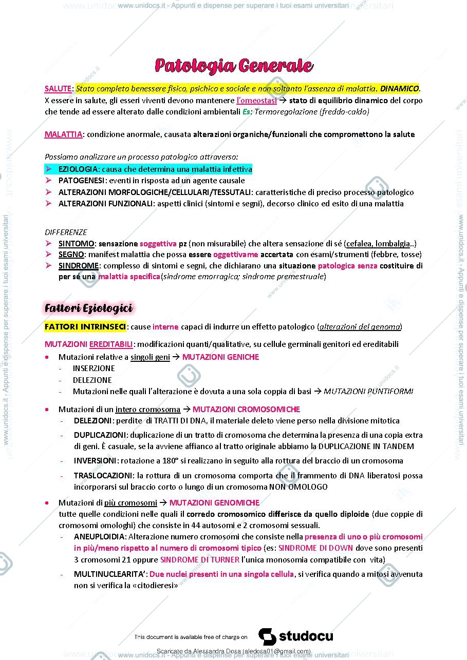 Anteprima pagina 2 — Patologia