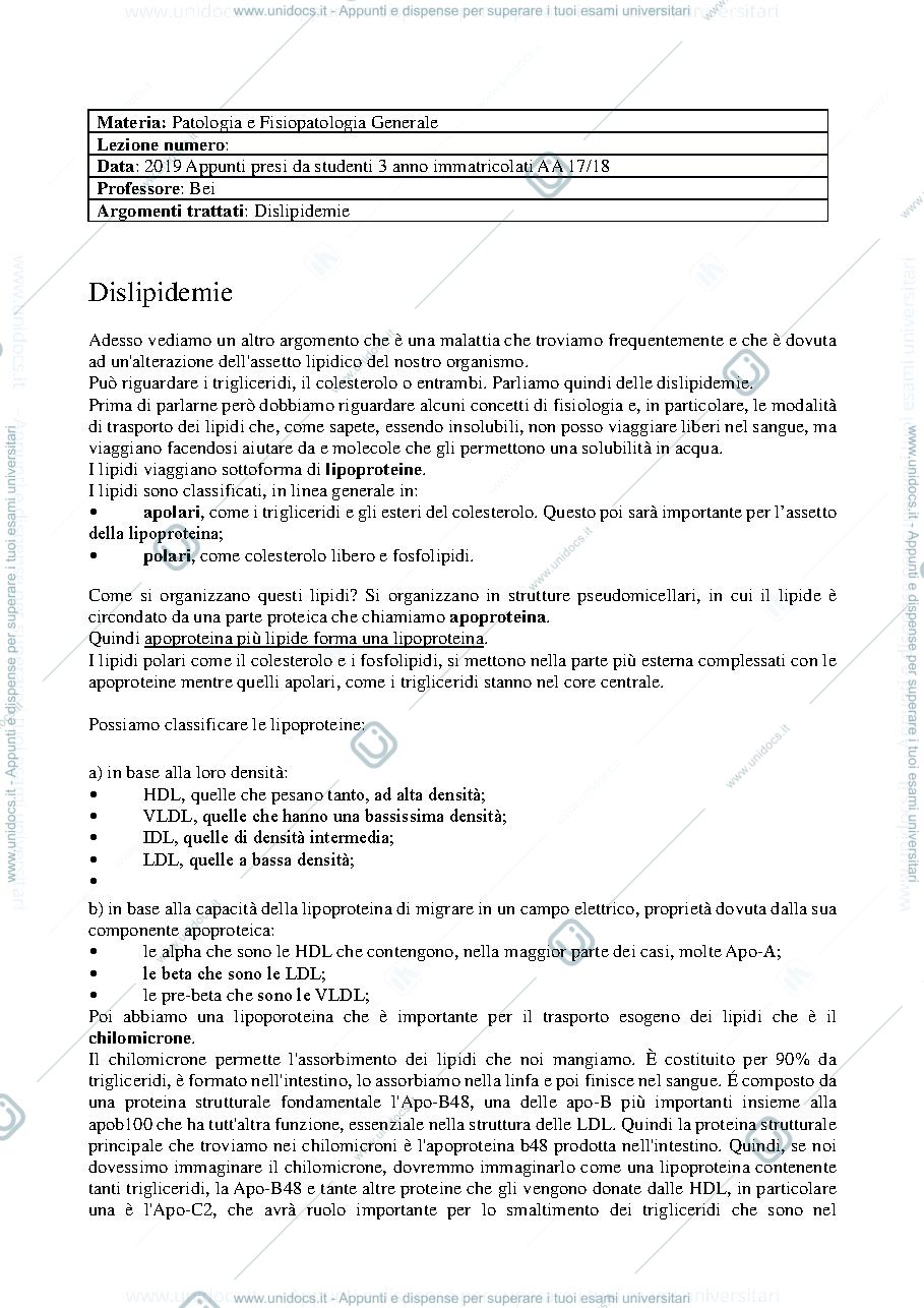 Anteprima pagina 1 — Dislipidemie