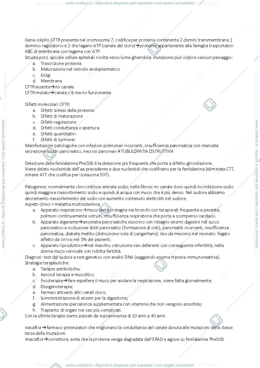 Anteprima pagina 3 — Riassunto patologia generale e clinica