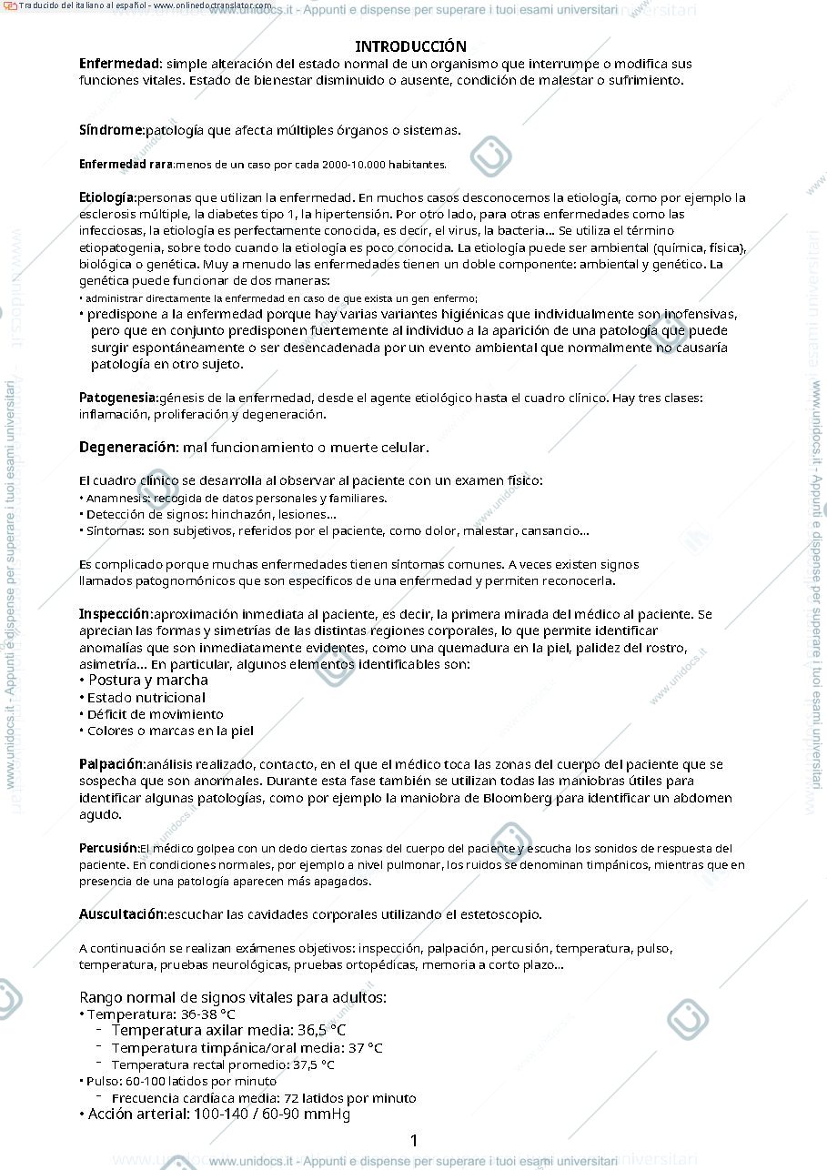 Anteprima pagina 1 — Patología generale