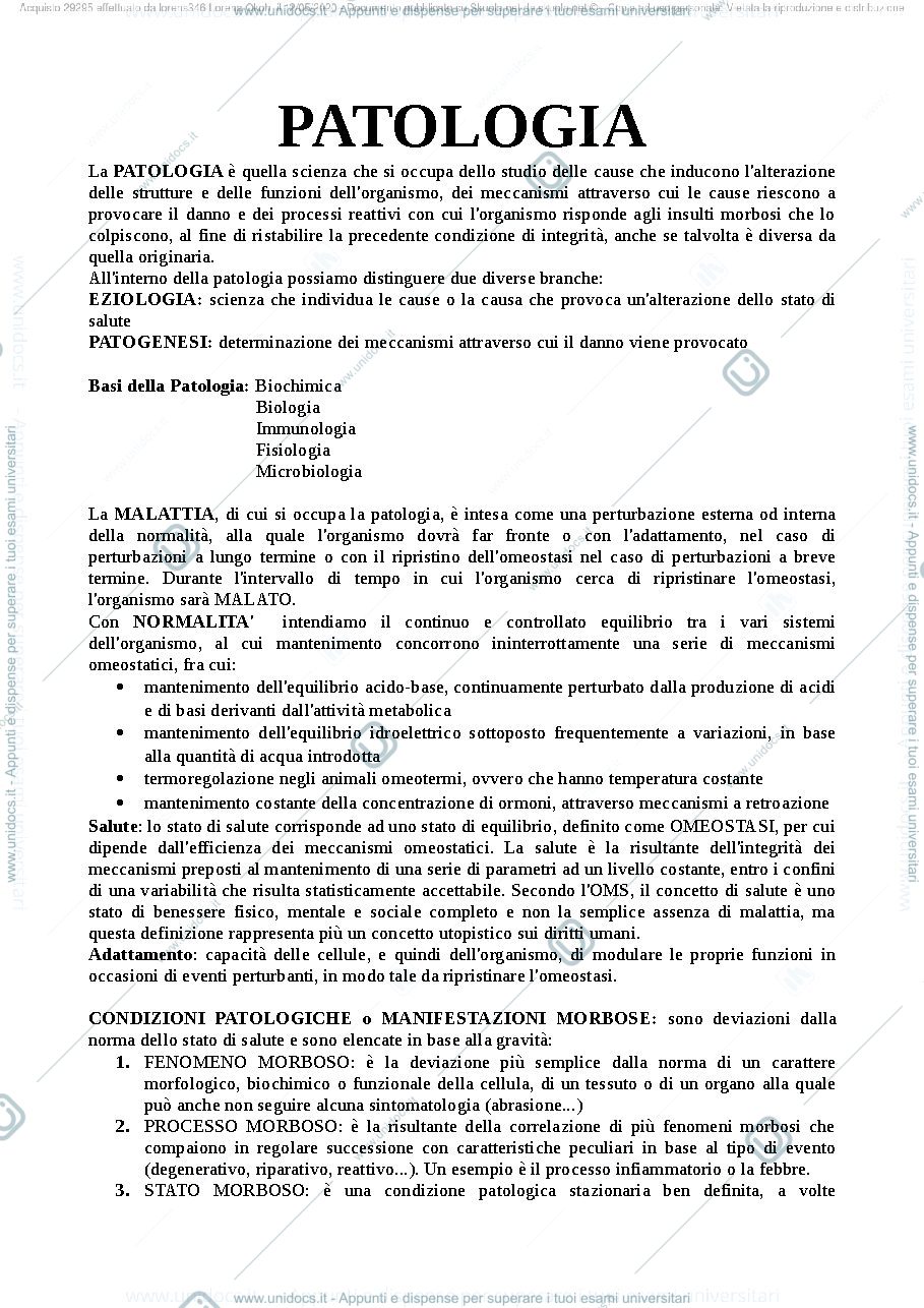 Anteprima pagina 1 — Patologia 