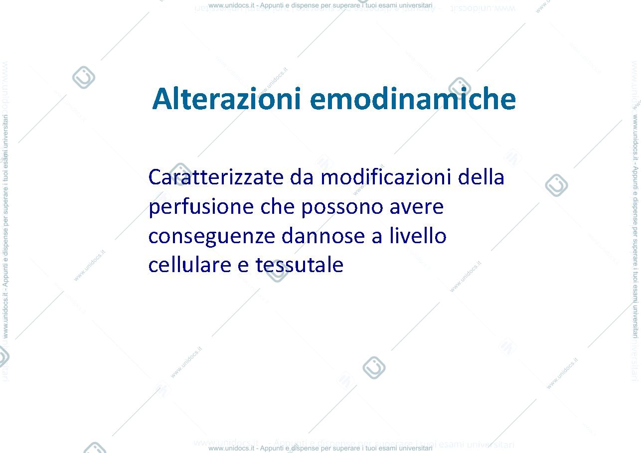Anteprima pagina 1 — alterazione emodinamica