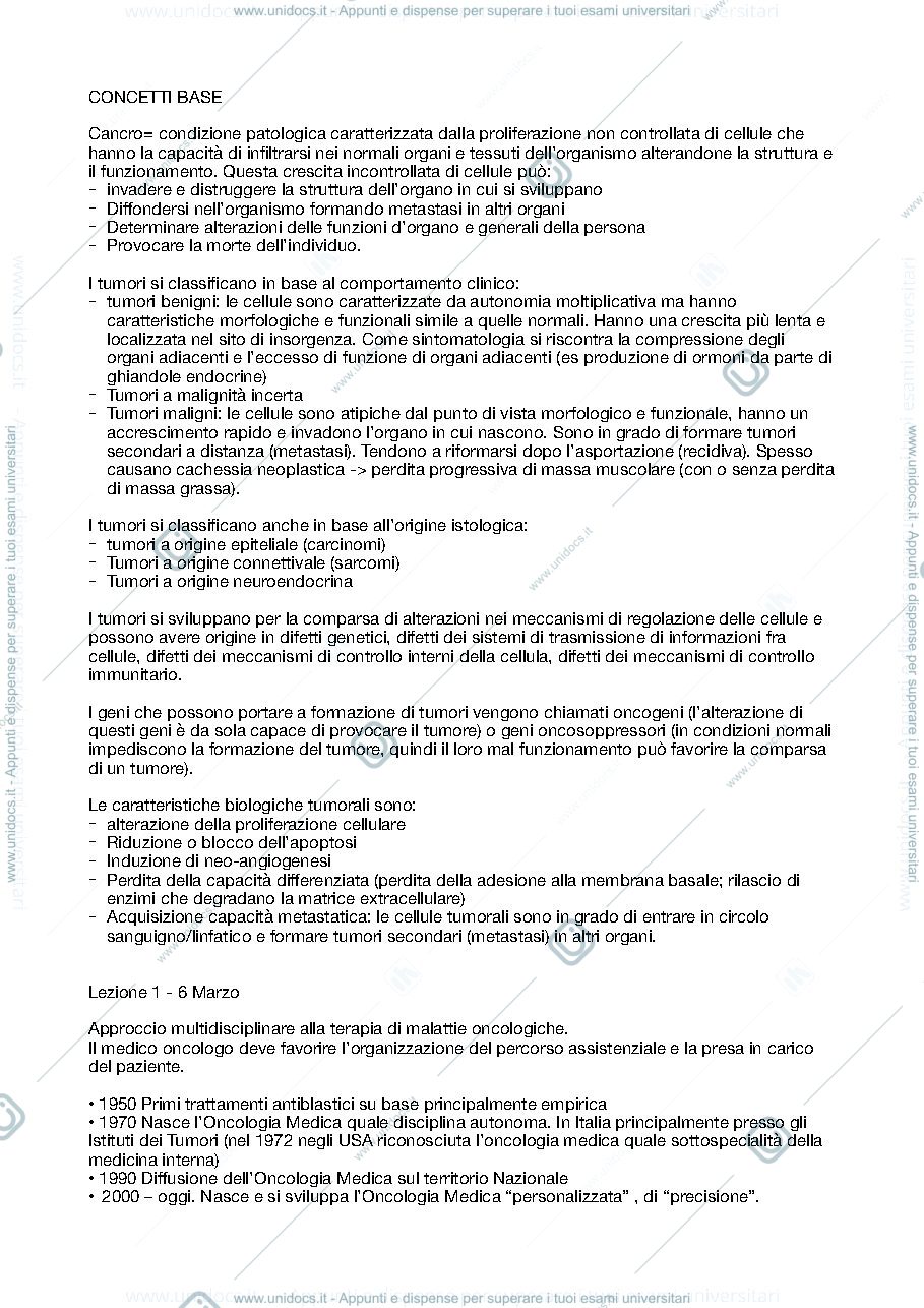 Anteprima pagina 1 — Oncologia generale