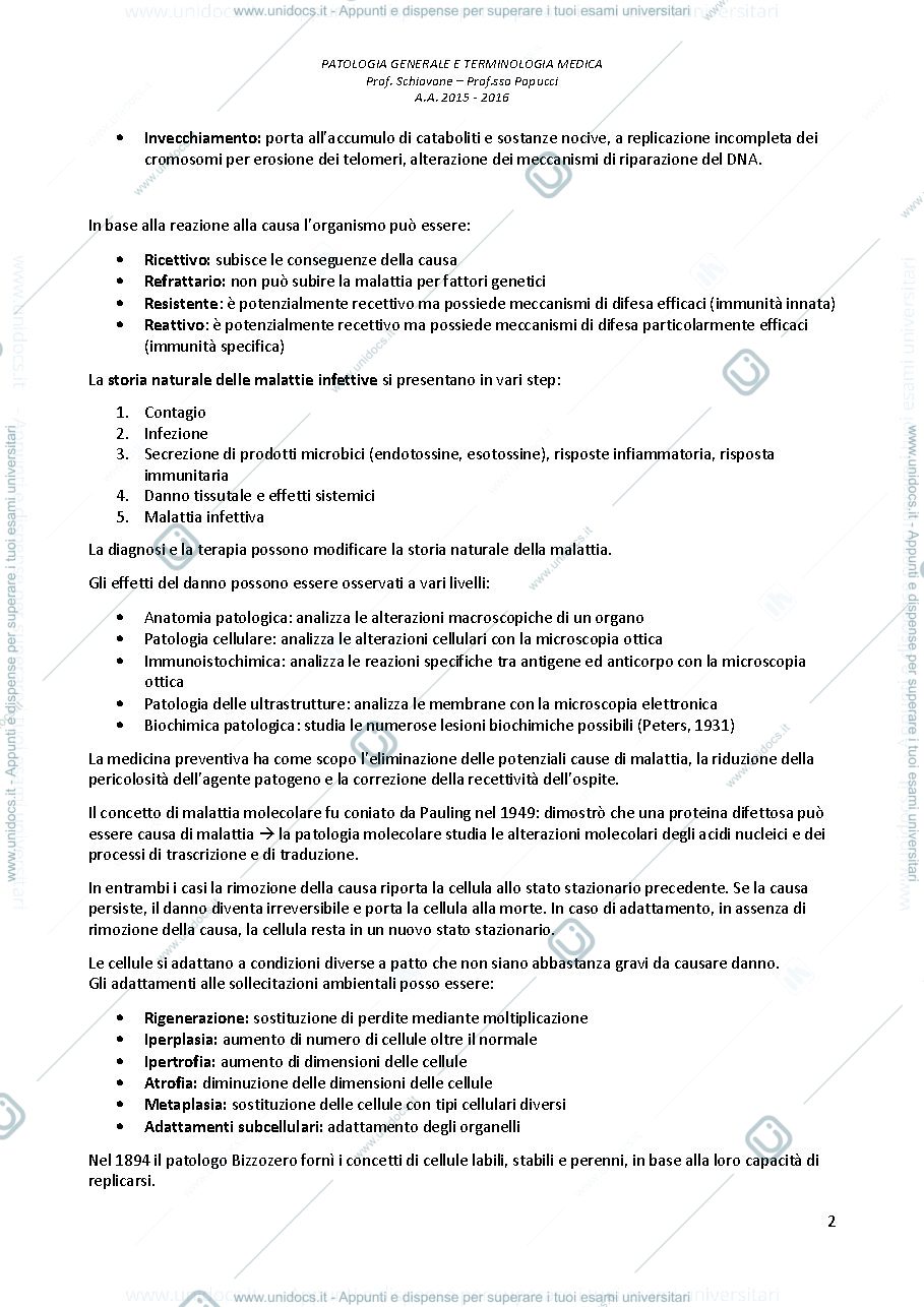 Anteprima pagina 2 — Patologia