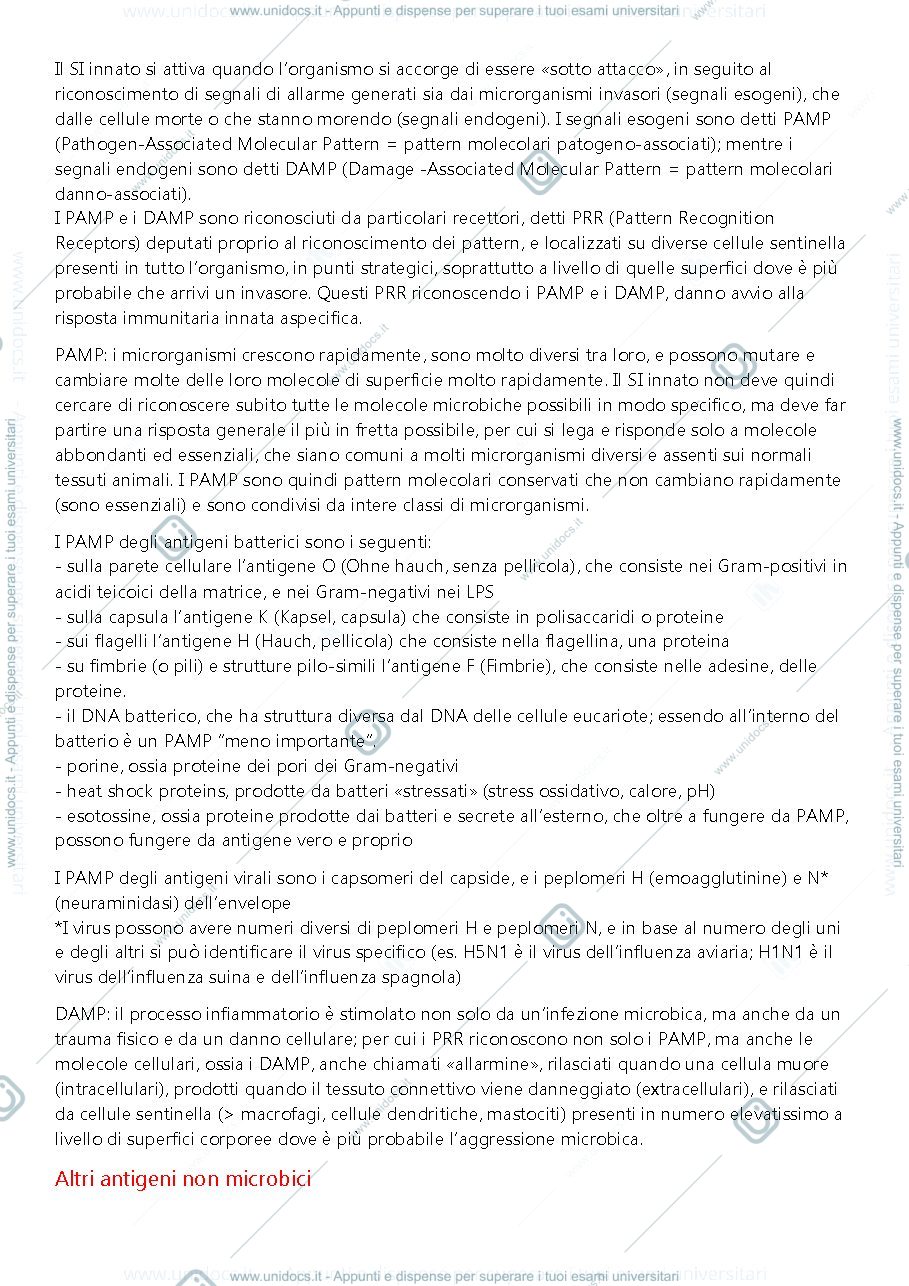 Anteprima pagina 4 — appunti immunologia, a.a. 2020/2021, Prof.ssa Dall'Ara