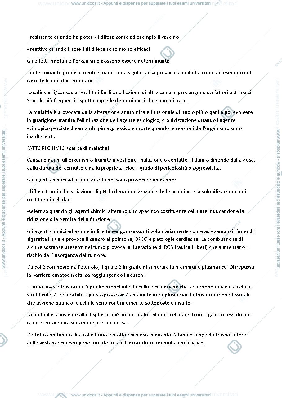 Anteprima pagina 2 — PATOLOGIA GENERALE