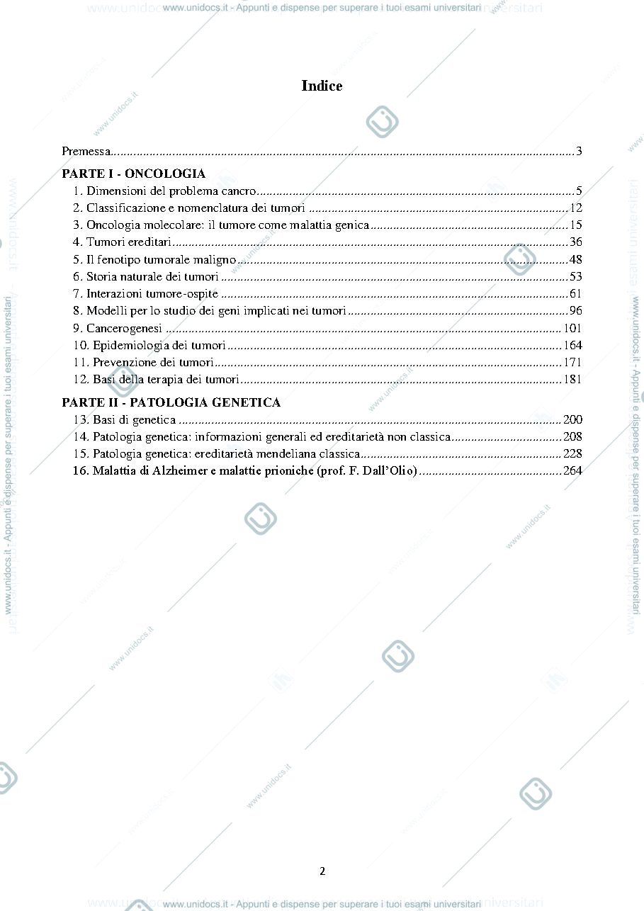 Anteprima pagina 2 — Dispensa patologia molecolare