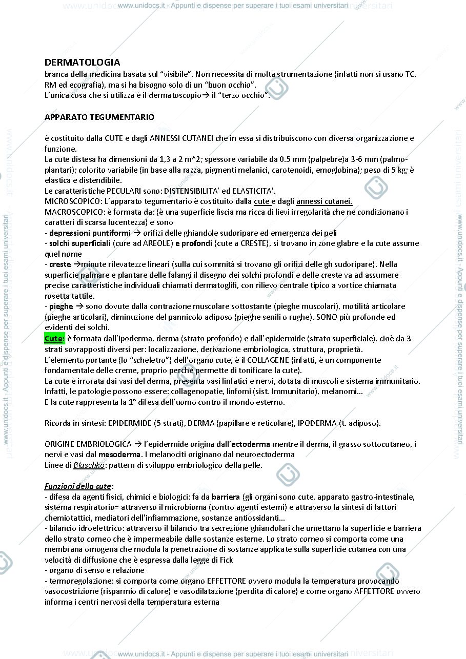 Anteprima pagina 1 — Patologia speciale odontostomatologica e Dermatologia