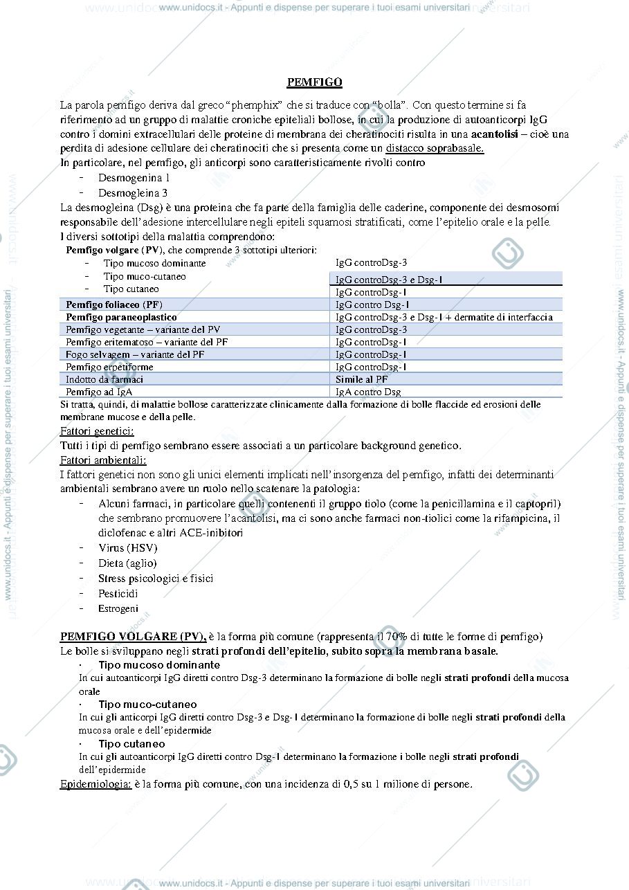 Anteprima pagina 1 — Pemfigo diagnosi e terapia 