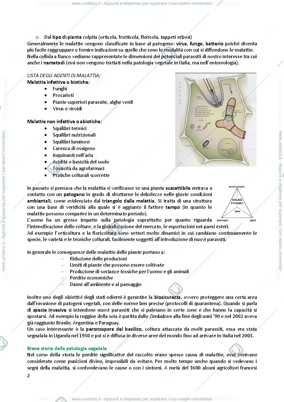 Anteprima pagina 2 — Appunti Patologia Vegetale