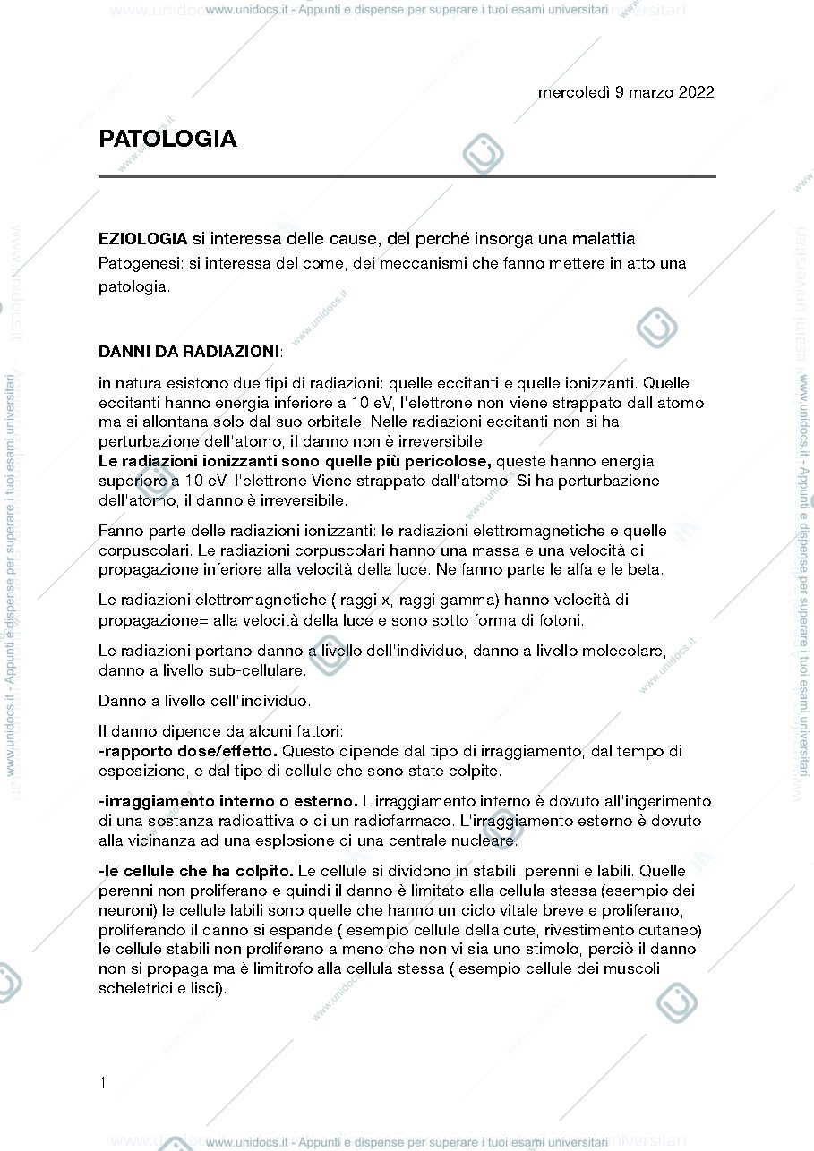 Anteprima pagina 1 — patologia Dalla fazia 