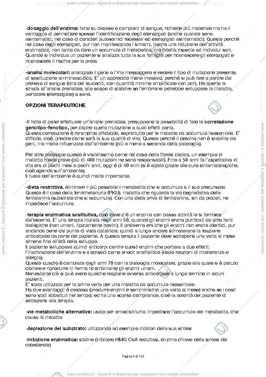 Anteprima pagina 3 — Patologie del metabolismo, prof.ssa Fusi