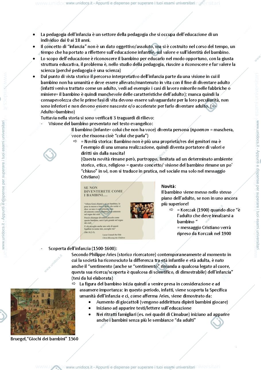 Anteprima pagina 2 — Pedagogia dell'infanzia, dell'adolescenza e diritti del bambino (Benetton)