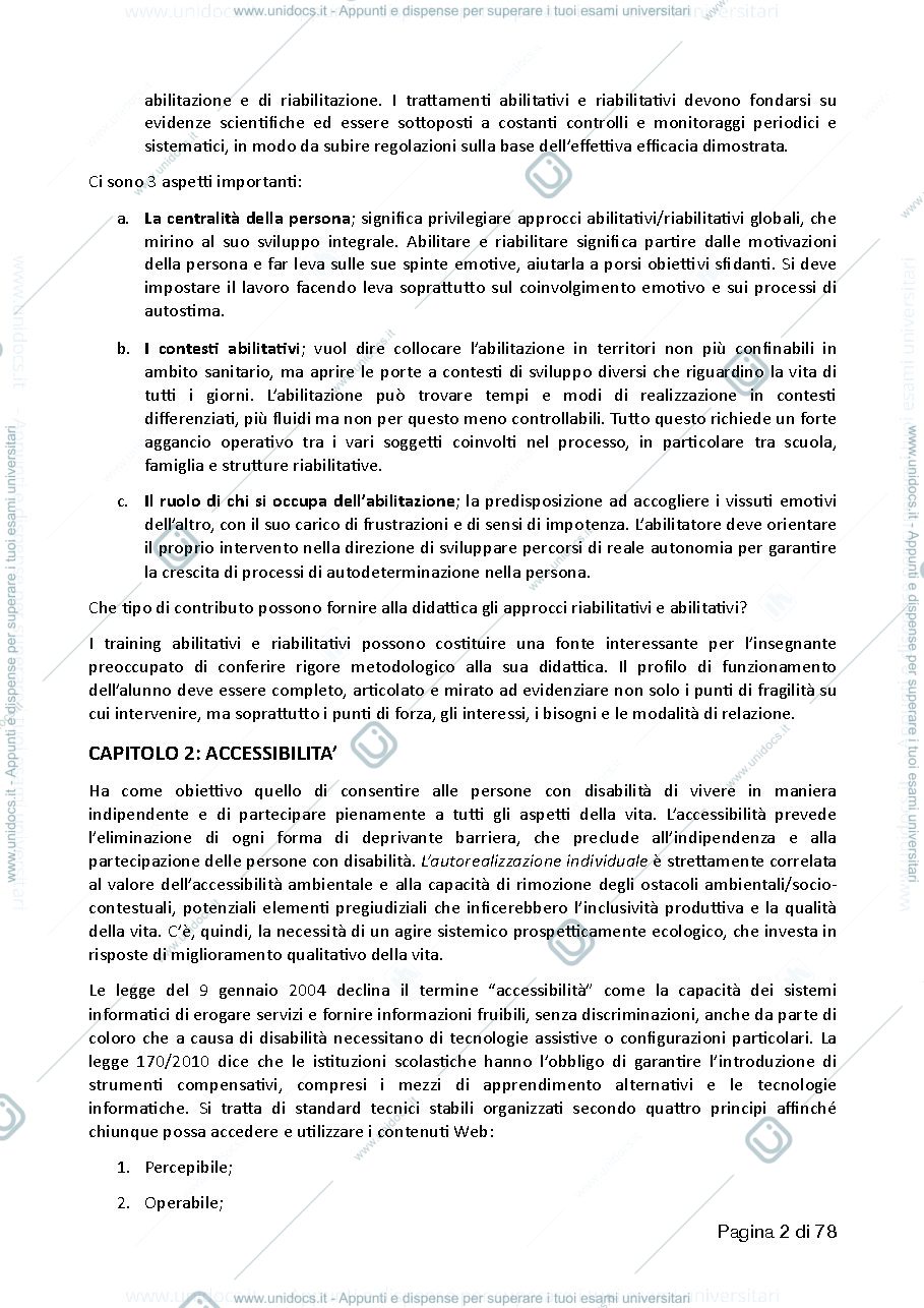 Anteprima pagina 2 — dizionario di pedagogia speciale