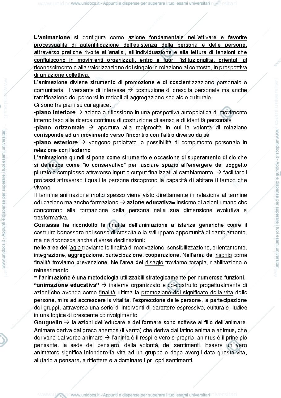 Anteprima pagina 1 — DIDATTICA DELL'ANIMAZIONE
