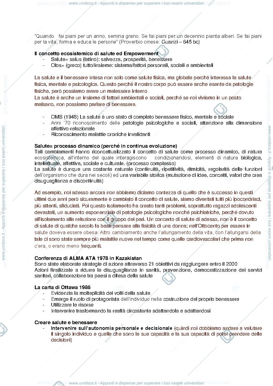 Anteprima pagina 2 — pedagogia della salute e generale
