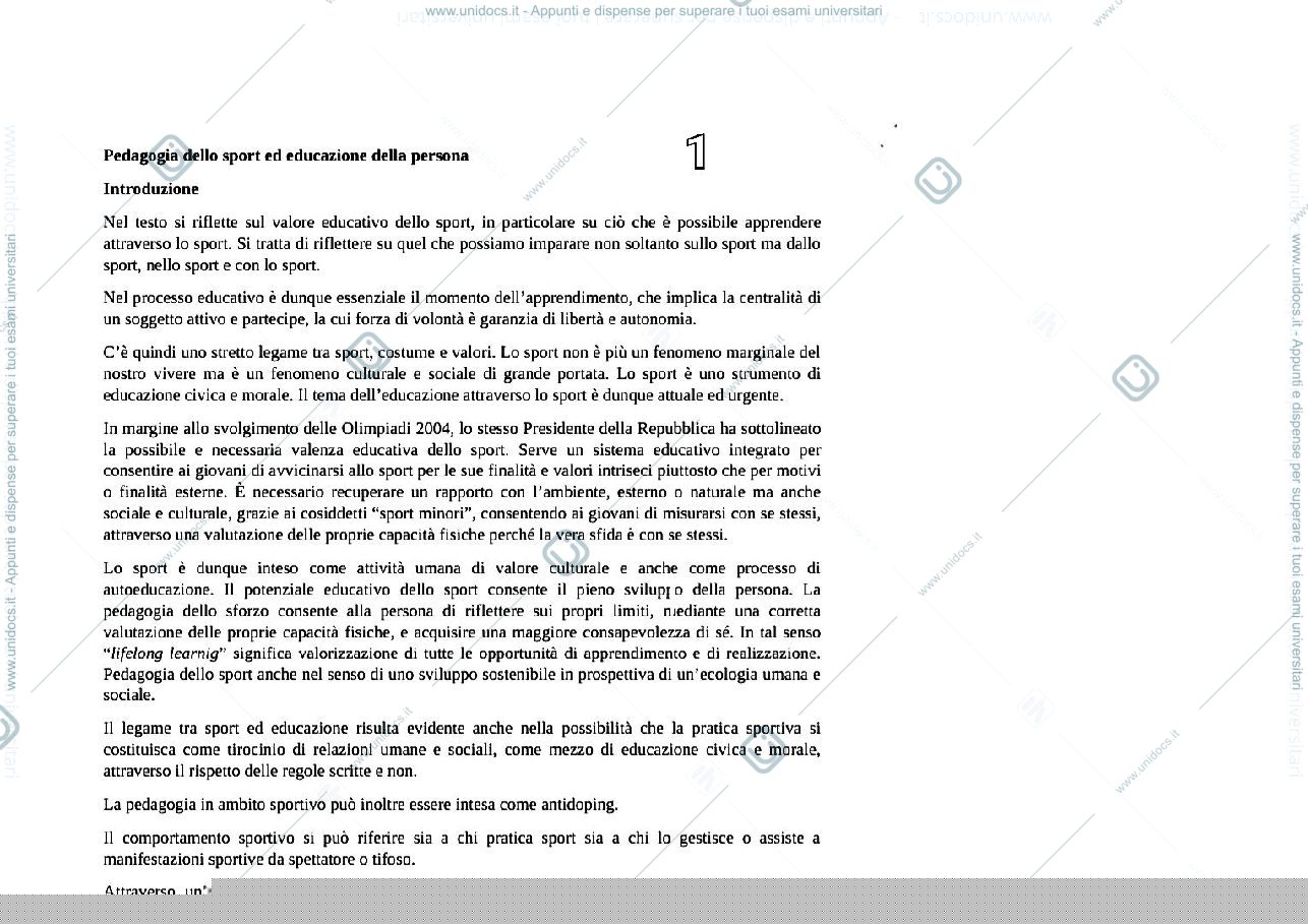 Anteprima pagina 2 — Pedagogia dello Sport - Libro Farinelli