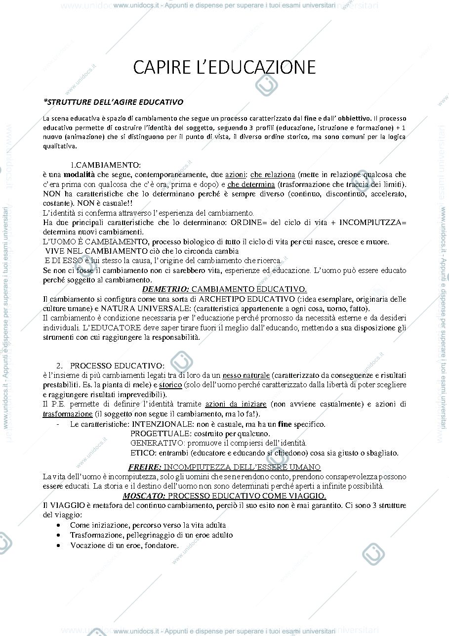 Anteprima pagina 1 — Capire l'educazione