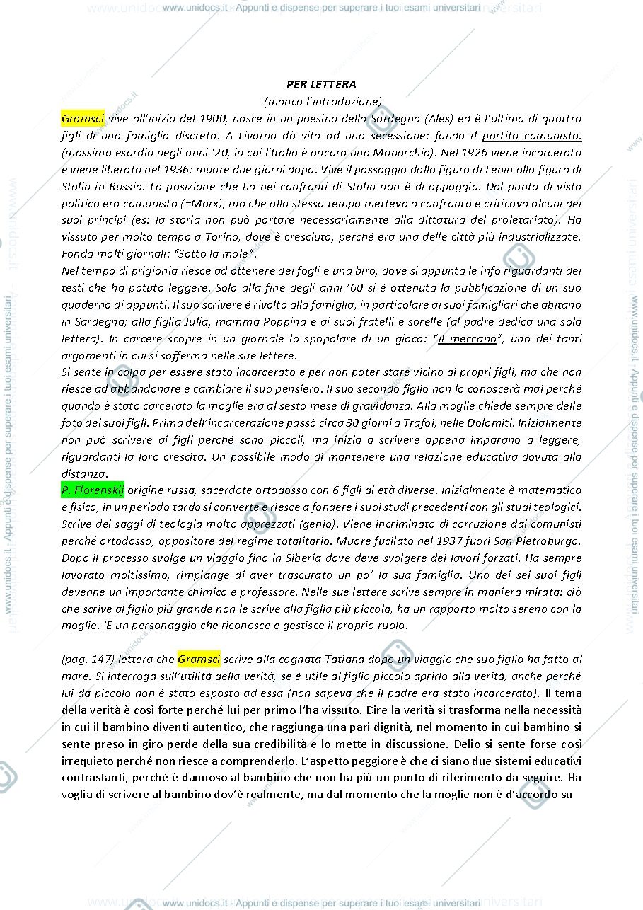 Anteprima pagina 1 — Per Lettera