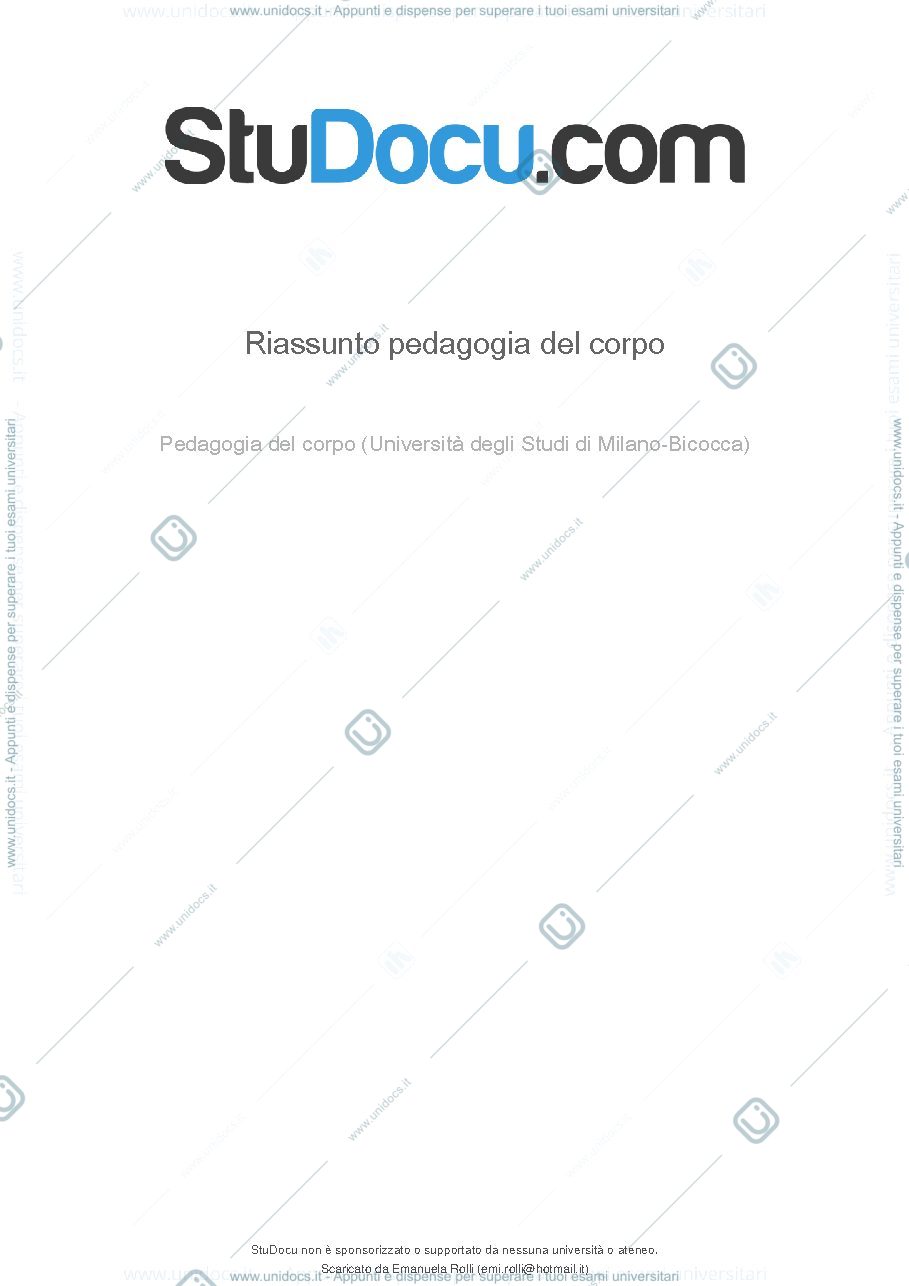 Anteprima pagina 1 — pedagogia del corpo