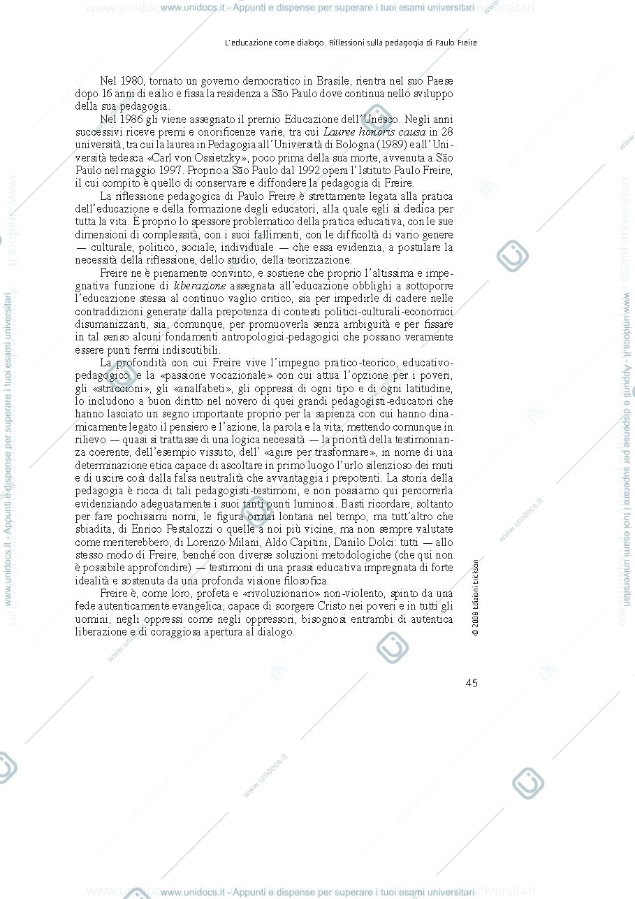 Anteprima pagina 3 — Articolo su Freire