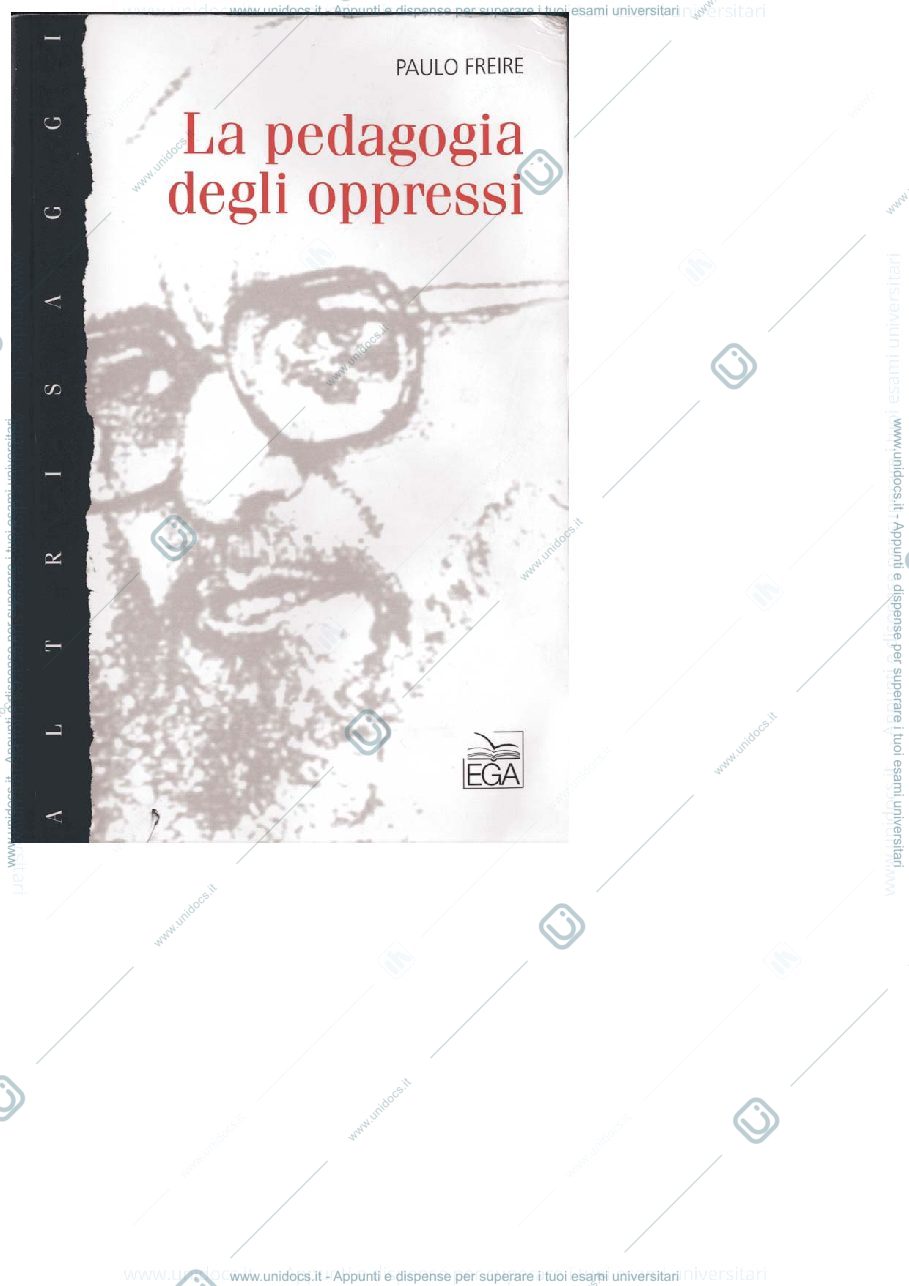 Anteprima pagina 1 — La pedagogia degli oppressi Paulo Freire