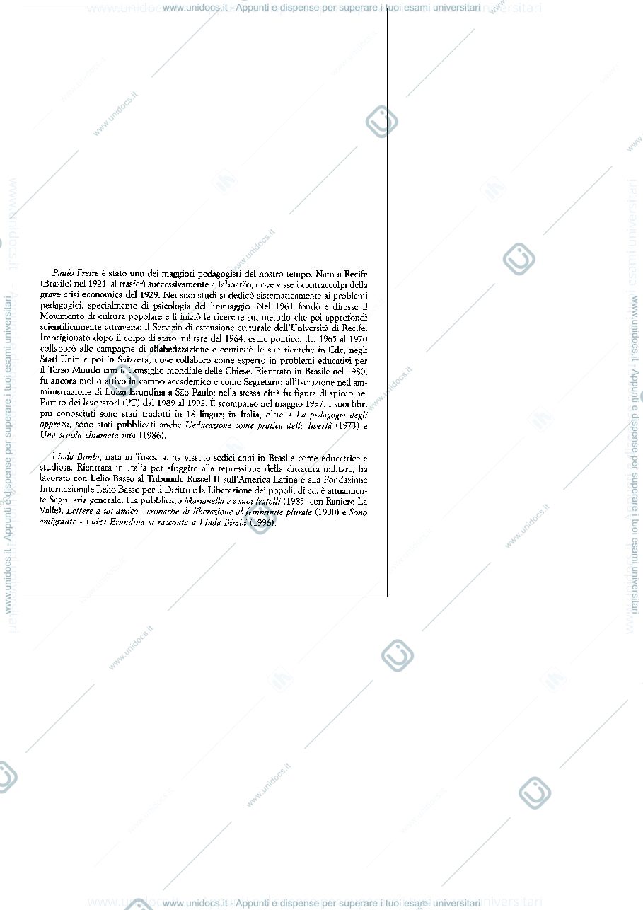 Anteprima pagina 4 — La pedagogia degli oppressi Paulo Freire