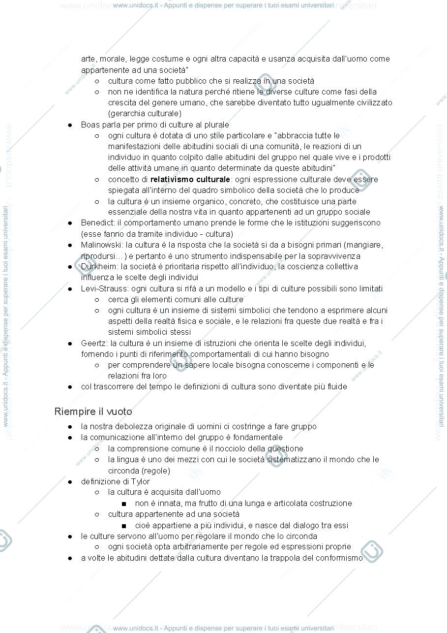 Anteprima pagina 2 — Aime "Cultura" riassunto per punti