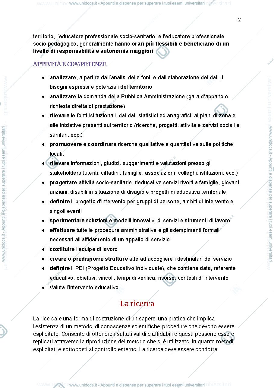 Anteprima pagina 2 — Pedagogia sperimentale