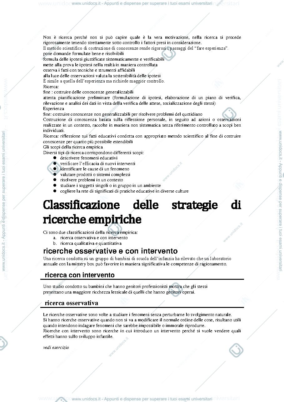 Anteprima pagina 2 — Pedagogia sperimentale