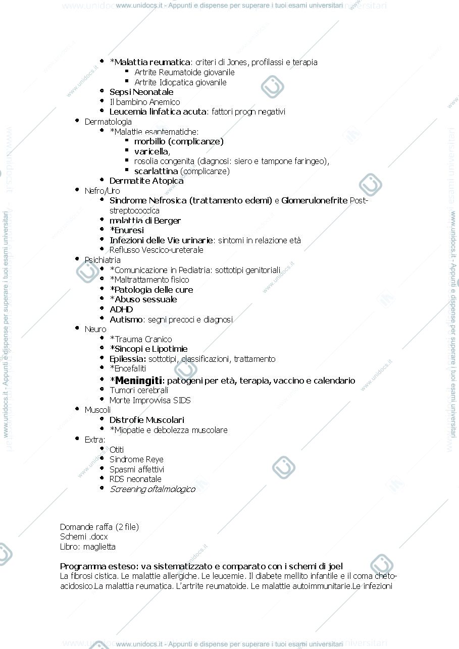 Anteprima pagina 2 — Pediatria schemi