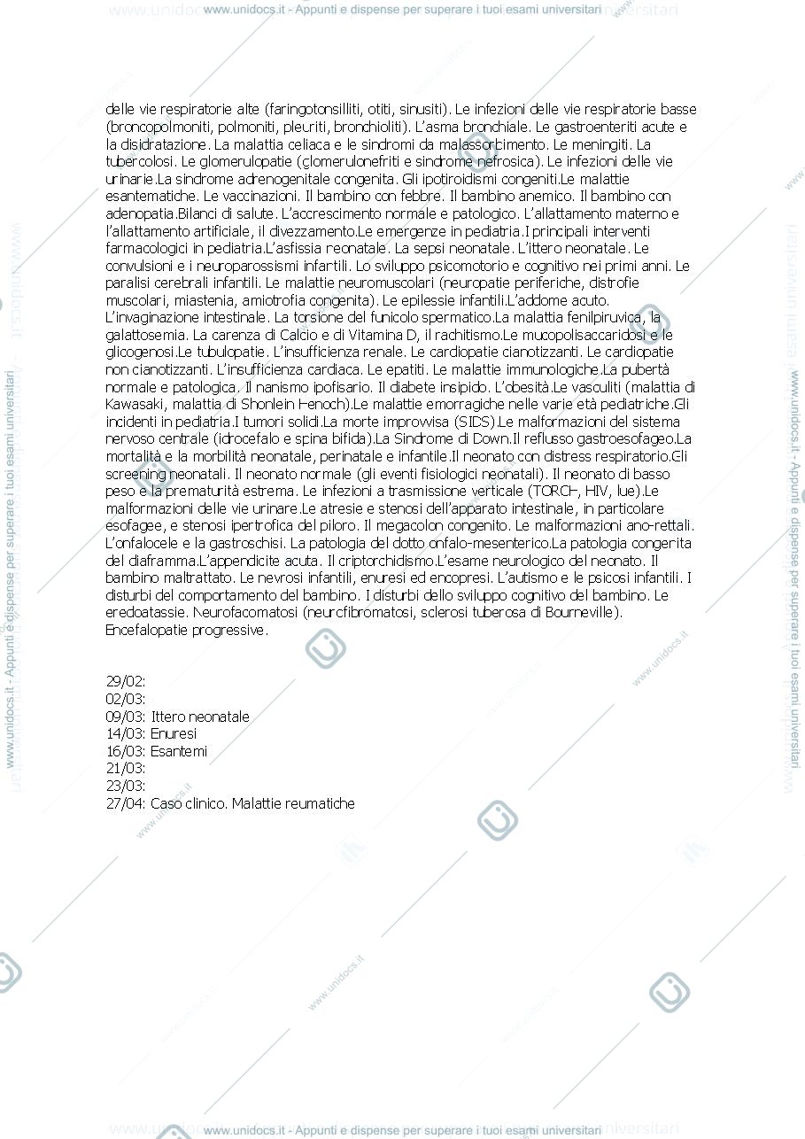 Anteprima pagina 3 — Pediatria schemi