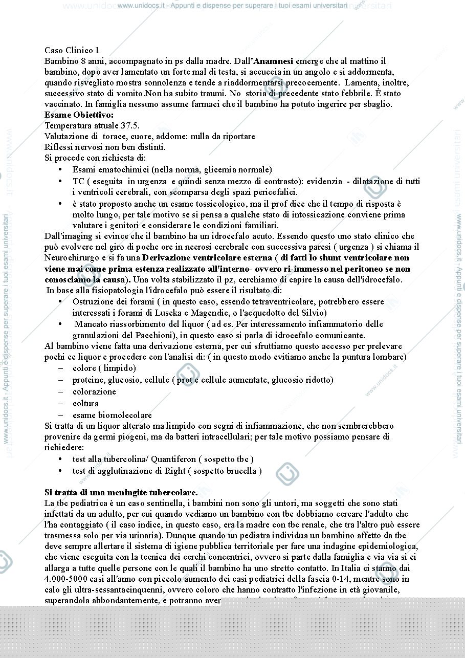Anteprima pagina 1 — Pediatria