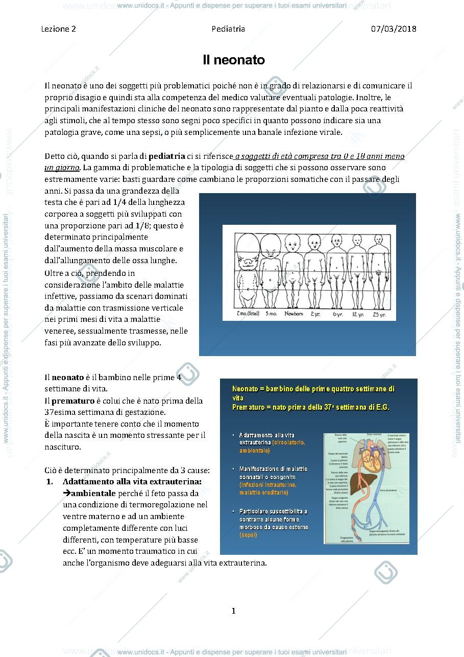 Anteprima pagina 1 — Pediatria 